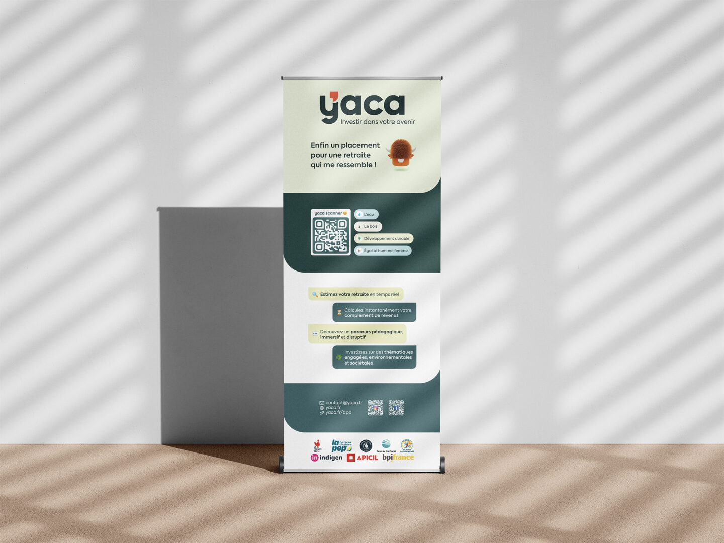 Communication B2B - Roll up Yaca