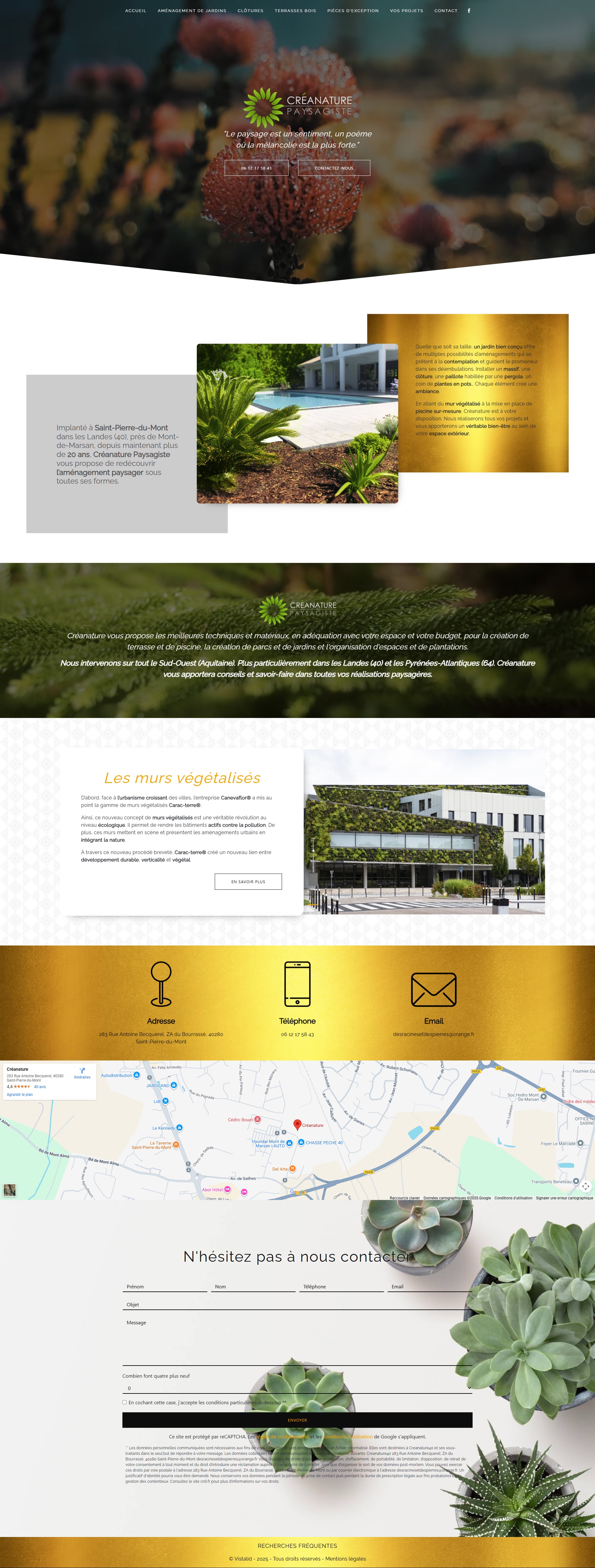 Webdesign créanature paysagiste