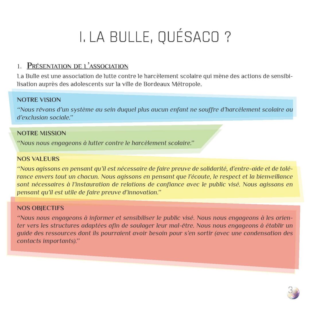 La Bulle - Charte graphique - P3